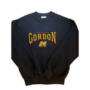 Jeff Gordon Chase embroidered crewneck sweatshirt size large
